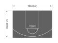 60M2/652X926CM GRAFITOWE BOISKO DO KOSZYKÓWKI SPEEDSPORT HEXA POWER PRO