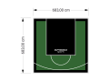 47M2/683X683CM ZIELONO-CZARNE BOISKO DO KOSZYKÓWKI SPEEDSPORT HEXA POWER PRO