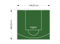 51M2/683X744CM ZIELONE BOISKO DO KOSZYKÓWKI SPEEDSPORT HEXA POWER PRO