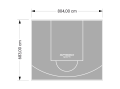 55M2/683X804CM SZARE BOISKO DO KOSZYKÓWKI SPEEDSPORT HEXA POWER PRO