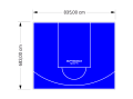57M2/683X835CM NIEBIESKIE BOISKO DO KOSZYKÓWKI SPEEDSPORT HEXA POWER PRO