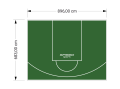 61M2/683X896CM ZIELONE BOISKO DO KOSZYKÓWKI SPEEDSPORT HEXA POWER PRO