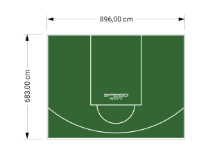 61M2/683X896CM ZIELONE BOISKO DO KOSZYKÓWKI SPEEDSPORT HEXA POWER PRO