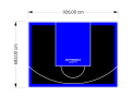 63M2/683X926CM CZARNO-NIEBIESKIE BOISKO DO KOSZYKÓWKI SPEEDSPORT HEXA POWER PRO
