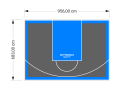 65M2/683X956CM GRAFITOWO-BŁĘKITNE BOISKO DO KOSZYKÓWKI SPEEDSPORT HEXA POWER PRO