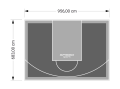 65M2/683X956CM GRAFITOWO-SZARE BOISKO DO KOSZYKÓWKI SPEEDSPORT HEXA POWER PRO