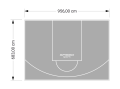 65M2/683X956CM SZARE BOISKO DO KOSZYKÓWKI SPEEDSPORT HEXA POWER PRO