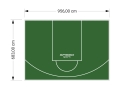 65M2/683X956CM ZIELONE BOISKO DO KOSZYKÓWKI SPEEDSPORT HEXA POWER PRO