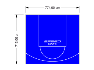 55M2/713X774CM NIEBIESKIE BOISKO DO KOSZYKÓWKI SPEEDSPORT HEXA POWER PRO