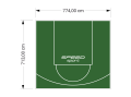 55M2/713X774CM ZIELONE BOISKO DO KOSZYKÓWKI SPEEDSPORT HEXA POWER PRO