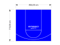 57M2/713X804CM NIEBIESKIE BOISKO DO KOSZYKÓWKI SPEEDSPORT HEXA POWER PRO