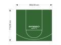 57M2/713X804CM ZIELONE BOISKO DO KOSZYKÓWKI SPEEDSPORT HEXA POWER PRO